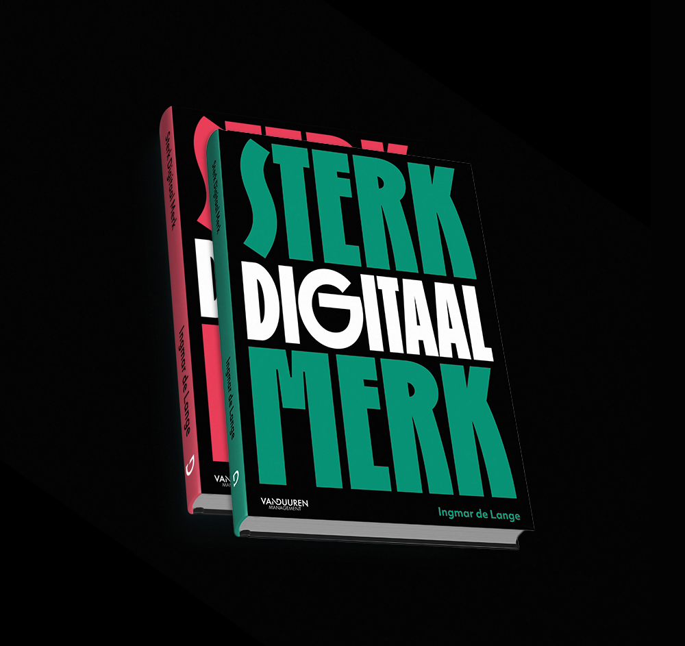 Sterk Digitaal Merk, het boek over merkstrategie, in de rode en groene editie